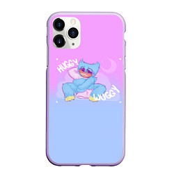 Чехол iPhone 11 Pro матовый POPPY PLAYTIME - ХАГГИ ВАГГИ С ПОДУШКОЙ, цвет: 3D-светло-сиреневый