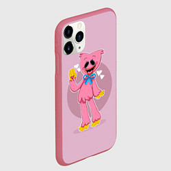 Чехол iPhone 11 Pro матовый KISSY MISSY POPPY PLAYTIME ПОППИ ПЛЕЙТАЙМ КИССИ МИ, цвет: 3D-малиновый — фото 2