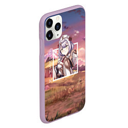 Чехол iPhone 11 Pro матовый Ноэлль Noelle, Genshin Impact Геншин импакт, цвет: 3D-сиреневый — фото 2