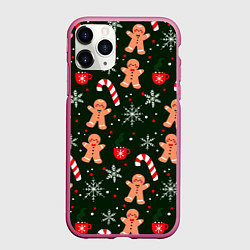 Чехол iPhone 11 Pro матовый НОВЫЙ ГОД 2022 АТМОСФЕРА, цвет: 3D-малиновый