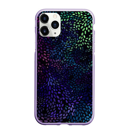 Чехол iPhone 11 Pro матовый Из красок бардак / 3D-Светло-сиреневый – фото 1