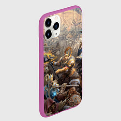 Чехол iPhone 11 Pro матовый Битва Рыцарского ордена Империи, цвет: 3D-фиолетовый — фото 2