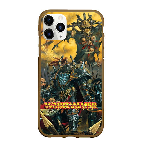 Чехол iPhone 11 Pro матовый Warhammer old battle / 3D-Коричневый – фото 1