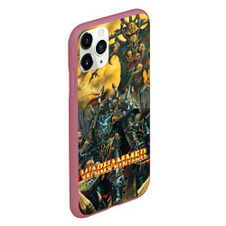 Чехол iPhone 11 Pro матовый Warhammer old battle, цвет: 3D-малиновый — фото 2