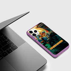 Чехол iPhone 11 Pro матовый Warhammer арт, цвет: 3D-фиолетовый — фото 2