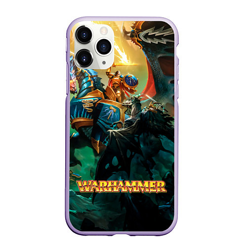 Чехол iPhone 11 Pro матовый Warhammer арт / 3D-Светло-сиреневый – фото 1