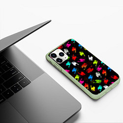 Чехол iPhone 11 Pro матовый ХВОСТ ФЕИ ЛОГОБОМБИНГ ЦВЕТНЫЕ СИМВОЛЫ FAIRY TAIL, цвет: 3D-салатовый — фото 2