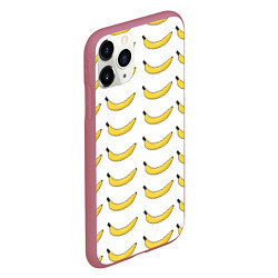 Чехол iPhone 11 Pro матовый Крупный Банановый рай, цвет: 3D-малиновый — фото 2