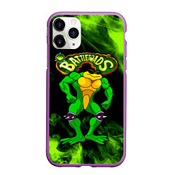 Чехол iPhone 11 Pro матовый Battletoads Rash, цвет: 3D-фиолетовый