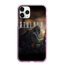 Чехол iPhone 11 Pro матовый СТАЛКЕР ТЕНИ ЧЕРНОБЫЛЯ, ЧАЭС STALKER, цвет: 3D-розовый