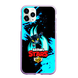 Чехол iPhone 11 Pro матовый BRAWL STARS ЛЕТЯЩИЙ MECHA CROW