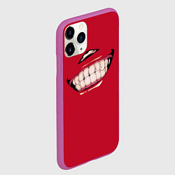 Чехол iPhone 11 Pro матовый Sukunas Smile, цвет: 3D-фиолетовый — фото 2