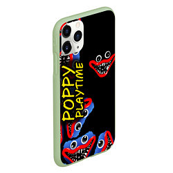 Чехол iPhone 11 Pro матовый Poppy Playtime Страх настигнет, цвет: 3D-салатовый — фото 2