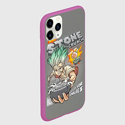 Чехол iPhone 11 Pro матовый Senkuu STONE CRUNCH, цвет: 3D-фиолетовый — фото 2