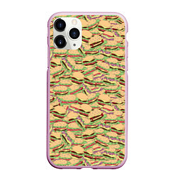 Чехол iPhone 11 Pro матовый Гамбургеры Hamburgers