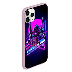 Чехол iPhone 11 Pro матовый Ева 01 - Neon Genesis Evangelion, цвет: 3D-розовый — фото 2