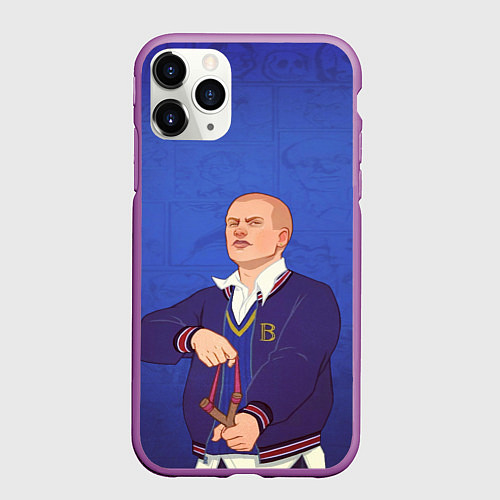 Чехол iPhone 11 Pro матовый Джимми Хопкинс Bully / 3D-Фиолетовый – фото 1