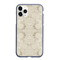 Чехол iPhone 11 Pro матовый Коллекция Фрактальная мозаика Бежевый 292-6-n-5-2, цвет: 3D-серый