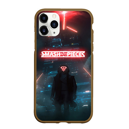 Чехол iPhone 11 Pro матовый Smash Into Pieces Big Bang Neon man / 3D-Коричневый – фото 1