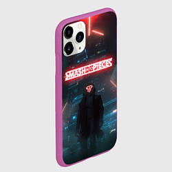 Чехол iPhone 11 Pro матовый Smash Into Pieces Big Bang Neon man, цвет: 3D-фиолетовый — фото 2