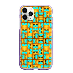 Чехол iPhone 11 Pro матовый GEOMETRY DASH CLASSIC FACE PATTERN КЛАССИКА