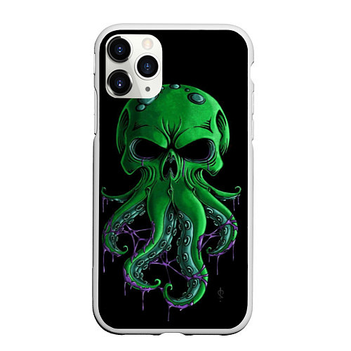 Чехол iPhone 11 Pro матовый 3D морской житель / 3D-Белый – фото 1