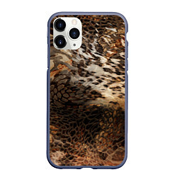 Чехол iPhone 11 Pro матовый Тигриная шикарная шкура