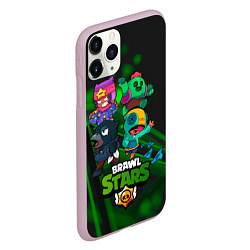 Чехол iPhone 11 Pro матовый BRAWL STARS КОМПАНИЯ ИГРА, цвет: 3D-розовый — фото 2