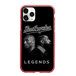 Чехол iPhone 11 Pro матовый Los Angeles Legends Легенды Лос-Анджлелеса, цвет: 3D-красный