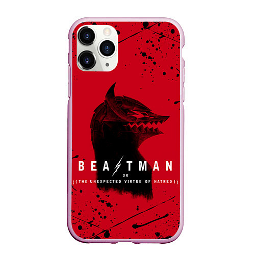 Чехол iPhone 11 Pro матовый BEASTMAN BERSERK БЕРСЕРК, ПРОКЛЯТИЕ / 3D-Розовый – фото 1