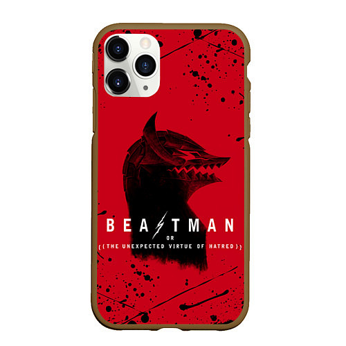 Чехол iPhone 11 Pro матовый BEASTMAN BERSERK БЕРСЕРК, ПРОКЛЯТИЕ / 3D-Коричневый – фото 1