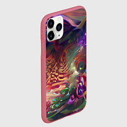 Чехол iPhone 11 Pro матовый Рождественские тайны, цвет: 3D-малиновый — фото 2