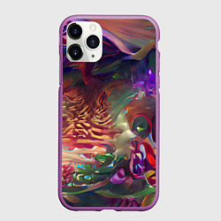 Чехол iPhone 11 Pro матовый Рождественские тайны, цвет: 3D-фиолетовый