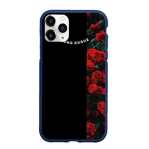 Чехол iPhone 11 Pro матовый Young guruz Молодой гуру / 3D-Тёмно-синий – фото 1