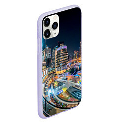 Чехол iPhone 11 Pro матовый Дубай Марина, цвет: 3D-светло-сиреневый — фото 2