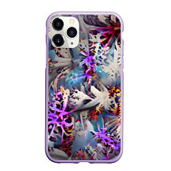 Чехол iPhone 11 Pro матовый Начало зимы, цвет: 3D-светло-сиреневый