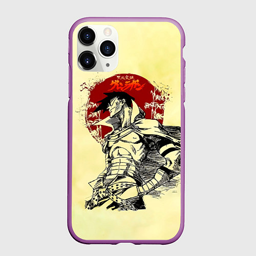 Чехол iPhone 11 Pro матовый Камина Гуррен-Лаганн / 3D-Фиолетовый – фото 1