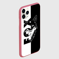 Чехол iPhone 11 Pro матовый FOX Лис, цвет: 3D-малиновый — фото 2