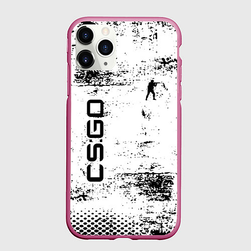 Чехол iPhone 11 Pro матовый Кс го : cs go / 3D-Малиновый – фото 1