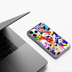 Чехол iPhone 11 Pro матовый UNDERTALE ГЕРОИ ИГРЫ ПАТТЕРН, цвет: 3D-серый — фото 2