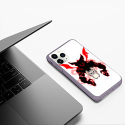 Чехол iPhone 11 Pro матовый Prosto Bat, цвет: 3D-серый — фото 2