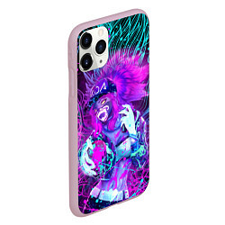 Чехол iPhone 11 Pro матовый KDA NEON DRAGON LEAGUE OF LEGENDS, НЕОНОВЫЕ БРЫЗГИ, цвет: 3D-розовый — фото 2