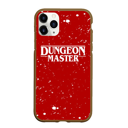 Чехол iPhone 11 Pro матовый DUNGEON MASTER BLOOD ГАЧИМУЧИ КРАСНЫЙ / 3D-Коричневый – фото 1