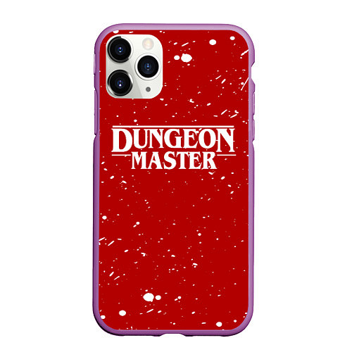 Чехол iPhone 11 Pro матовый DUNGEON MASTER BLOOD ГАЧИМУЧИ КРАСНЫЙ / 3D-Фиолетовый – фото 1
