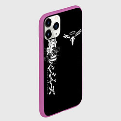 Чехол iPhone 11 Pro матовый TOKYO REVENGERS WALHALLA TEAM WHITE, цвет: 3D-фиолетовый — фото 2