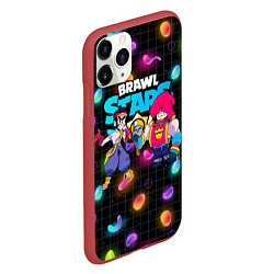 Чехол iPhone 11 Pro матовый ФЭНГ И ГРОМ BRAWL STARSг, цвет: 3D-красный — фото 2