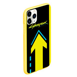 Чехол iPhone 11 Pro матовый Cyberpunk 2077 киберпанк, цвет: 3D-желтый — фото 2