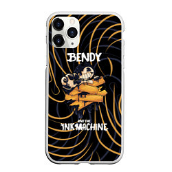 Чехол iPhone 11 Pro матовый Бенди и чернильная машина Bendy and the Ink Machin, цвет: 3D-белый