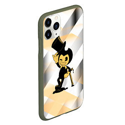 Чехол iPhone 11 Pro матовый Bendy and the ink machine bendy, цвет: 3D-темно-зеленый — фото 2