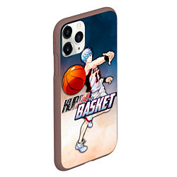 Чехол iPhone 11 Pro матовый Kuroko no basket Kuroko Tetsuya, цвет: 3D-коричневый — фото 2